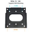 Computer Wall Mout Mini PC VESA Mount TV Monitor Brackets Easy Desk Compatible