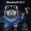Wireless Earbuds Bluetooth 5.3 Headphones Bass Stereo Ear Buds with Noise Cancelling Mic LED Display in Ear Earphones IP7 Waterproof 36H Playtime