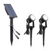 Set of 1 6000K White Light Solar Spotlights 2 in 1 with IP65 Waterproof Adjustable Lighting for Outdoor Garden Backyard Driveway Patio
