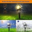 Set of 1 6000K White Light Solar Spotlights 2 in 1 with IP65 Waterproof Adjustable Lighting for Outdoor Garden Backyard Driveway Patio