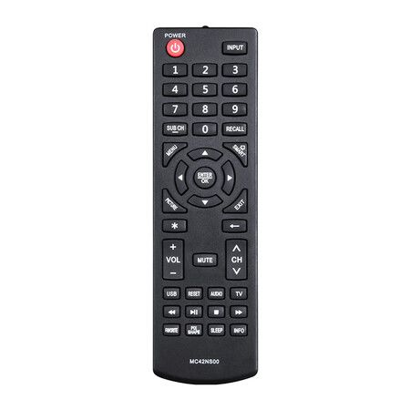 MC42NS00 Replacement Remote Control fit for Sanyo TV DP24E14 DP39D14 DP42D24 DP50E44 DP55D44 DP58D34 DP65E34 FVD3924 FVD5044 FVF5044