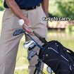 Golf Swing Trainer,Stretchable Swing Training Device With Sound-Emitting Swing Rod Aids With Ergonomic Grip Color Black