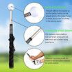 Golf Swing Trainer,Stretchable Swing Training Device With Sound-Emitting Swing Rod Aids With Ergonomic Grip Color Black
