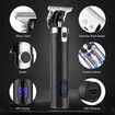 Cordless Professional Hair Clippers for Men, Complete Grooming Kit with Beard Trimmers, Nose Hair Trimmer(Black)