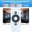 Replacement Remote Control with Voice Mic Compatible for MECOOL KM2 KD5 Skyworth 4K Android TV Box（Remote Only）