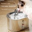 Cat Filter Water Fountain Stainless Steel Pet Fountain 2.5L Dispenser USB Powered For Cats Pets Dogs