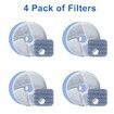 Replacement Cat Filter Water Fountain 4pcs Pet Drinking WF120 Filter Replacements