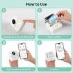 Mini Inkless Thermal Printer for iOS and Android for Bluetooth Wireless Mini Portable Printer for DIY,Memo,List (White)