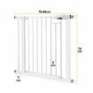 Pet Dog Safety Gate Adjustable Fence Cat Stairs Doorway Enclosure Safe Guard Security Barrier 76 to 90cm with 7cm Extension