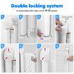 Retractable Safety Gate Dog Cat Pet Enclosure Fence Safe Guard Barrier for Stairs Doorway Security Mesh Fencing 350cm White