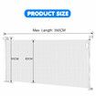 Retractable Safety Gate Dog Cat Pet Enclosure Fence Safe Guard Barrier for Stairs Doorway Security Mesh Fencing 350cm White