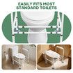 Toilet Safety Rail Bathroom Stand Alone Handrail Medical Aid Surround Frame Elderly Disabled Grab Bar Foldable Adjustable