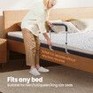 Bed Safety Rail Mobility Aid Bedside Medical Support Assist Guard Adjustable Grab Bar Handle for Seniors Handicap Adults