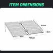 Wheelchair Ramp Steps Stairs Folding Portable Threshold Mobility Aid Handicap 270kg Aluminium Loading Access 61x73.5cm