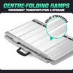 Wheelchair Ramp Steps Stairs Folding Portable Threshold Mobility Aid Handicap 270kg Aluminium Loading Access 61x73.5cm