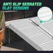 Wheelchair Ramp Steps Stairs Folding Portable Threshold Mobility Aid Handicap 270kg Aluminium Loading Access 61x73.5cm