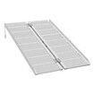 Folding Wheelchair Ramp Steps Stairs 122.5x73.5cm Portable Threshold Mobility Aid Handicap Aluminium Loading Access 270kg