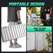 Folding Wheelchair Ramp 152.5x73.5cm Portable Threshold Mobility Aid Steps Handicap 270kg Aluminium Loading Access