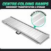 Folding Wheelchair Ramp 152.5x73.5cm Portable Threshold Mobility Aid Steps Handicap 270kg Aluminium Loading Access