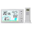 Digital Wireless Thermometer Hygrometer Indoor Outdoor High Precision Large LCD Backlight Clock Calendar