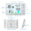 Digital Wireless Thermometer Hygrometer Indoor Outdoor High Precision Large LCD Backlight Clock Calendar