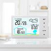 Digital Wireless Thermometer Hygrometer Indoor Outdoor High Precision Large LCD Backlight Clock Calendar