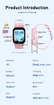 4G Smart Watch Kids LBS GPS Location WIFI 1.52 inch Video Call SOS Child Smartwatch HD Camera Monitor Tracker Photo Viewing Phone Watch Col.Pink