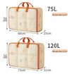 Set of 2 75L 120L PVC Moving Packing Bags Household Storage Organizer Transparent Quilt Bags for Clothing