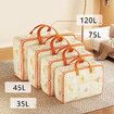 Set of 2 75L 120L PVC Moving Packing Bags Household Storage Organizer Transparent Quilt Bags for Clothing