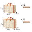 Set of 2 35L 45L PVC Moving Packing Bags Household Storage Organizer Transparent Quilt Bags for Clothing