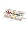Set of 1 Waterproof Foldable PVC Shoe Storage Box Clear Plastic Stackable Organizer for Closet Shoe Boxes M