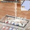 Set of 1 Waterproof Foldable PVC Shoe Storage Box Clear Plastic Stackable Organizer for Closet Shoe Boxes M