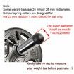 Spring Clip Collars,1Inch 25mm for Smooth Dumbbell Handle or Standard Weightlifting Barbell (4 Pack)
