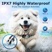 Bark Collar Smart Ultrasonic Dog Bark Collar Deterrent Device Rechargeable Anti Barking Collar with Adjustable Ultrasonic Beep Vibration Shock and 7 Sensitivity (Black)