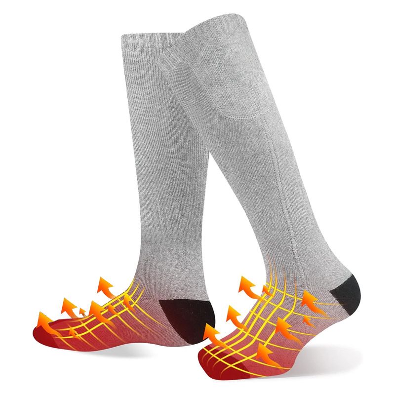 Electric Heated Socks for Men Women, Rechargeable Winter Washable Thermal Socks Foot Warmer for Outdoor Camping Skiing Fishing Hunting