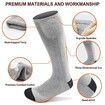 Electric Heated Socks for Men Women, Rechargeable Winter Washable Thermal Socks Foot Warmer for Outdoor Camping Skiing Fishing Hunting