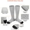 Electric Heated Socks for Men Women, Rechargeable Winter Washable Thermal Socks Foot Warmer for Outdoor Camping Skiing Fishing Hunting