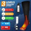 Heated Socks for Women Men, Rechargeable Electric Heated Socks, Washable Winter Warm Socks for Outdoors Work Fishing Hunting Skiing Riding (Medium)