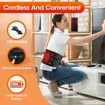 Heating Pad Electric Back Waist Belt 3 Fast Heat Vibration Massage Modes Rechargeable Lumbar Abdomen Relief