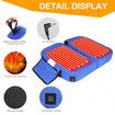 Heated Seat Cushion, Foldable Heated Stadium Cushion for Bleacher, 3 Level Heat Setting, Heated Seat Pad for Camping Stadium Office (Blue)