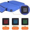 Heated Seat Cushion, Foldable Heated Stadium Cushion for Bleacher, 3 Level Heat Setting, Heated Seat Pad for Camping Stadium Office (Blue)