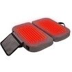Heated Seat Cushion, Foldable Heated Stadium Cushion for Bleacher, 3 Level Heat Setting, Heated Seat Pad for Camping Stadium Office (Gray)