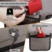 Heated Seat Cushion, Foldable Heated Stadium Cushion for Bleacher, 3 Level Heat Setting, Heated Seat Pad for Camping Stadium Office (Gray)