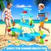 Sand Water Play Table 5 Tier Waterfall Pool Toys Sandpit Education Beach Activity Summer Outdoor Backyard Kids Playset