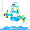 Sand Water Play Table 5 Tier Waterfall Pool Toys Sandpit Education Beach Activity Summer Outdoor Backyard Kids Playset