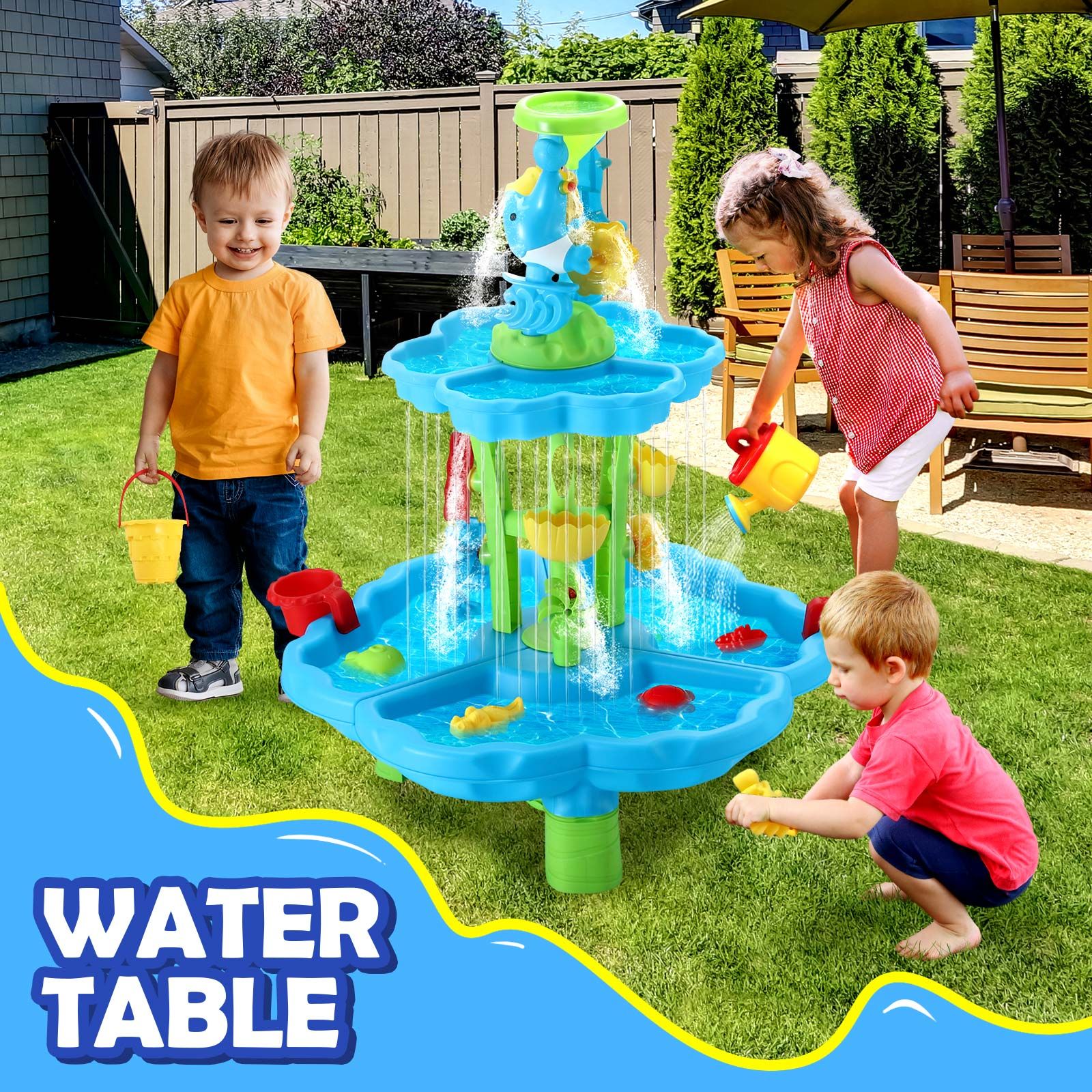 Water Table Waterfall Sand Pit Play Ground Playset Activity Centre