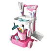 Toy House Cleaning Set 11pcs Kids Pretend Imagination Play Trolley Cart Floor Mop Cleaner Broom Brush Dustpan Bucket