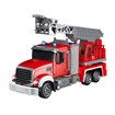 Remote Control Fire Engine Truck Toy,9 Channel Electric RC Truck Construction Toys,with Water Pump Lights Sounds Extendable Ladder, Fire Car Toy Boy Gift