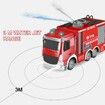 Remote Control Firetruck Toy with Water Spraying Pump and Lights, 6 Channel Remote Operated Fire Engine for Kids Boys Gift