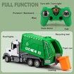 Remote Control Garbage Truck Toys, 6 Channel RC Waste Management Garbage Truck, 2.4Ghz Recycling Trash Truck Toys for Boys and Girls